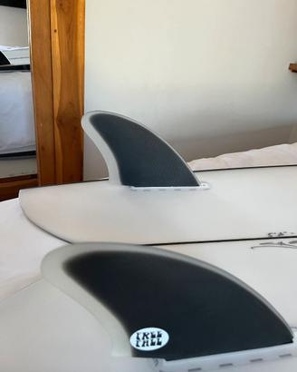 Freefall keel fins RETRO 2 BLACK CLEAR