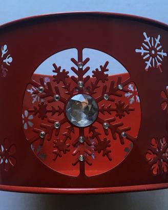 Vaso metallico neve