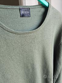 Maglione Cardigan GUESS Verde Salvia taglia XL