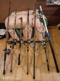 SVENDITA CANNE DA PESCA, in blocco o singole 