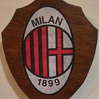 targa in legno crest araldico Milan