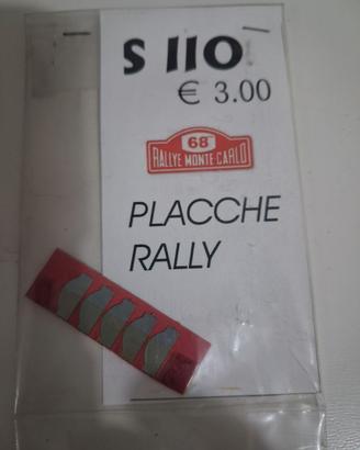 placche rally modellini auto 1/43 tron