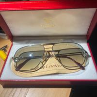 Occhiali Cartier placcati oro