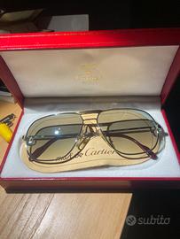 Occhiali Cartier placcati oro