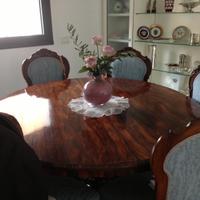 Set Tavolo antico ciligio e 8 sedie