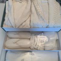 Set Bagno Ricamato in Spugna Cotone