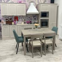 Cucina lineare completa di elettrodomestici