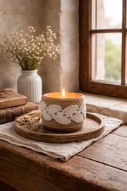 Candela decorativa artigianale 