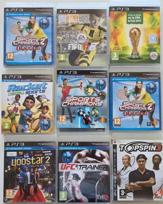 Lotto di 9 giochi per Sony PlayStation 3