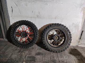 ruote complete per motocross 