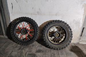 ruote complete per motocross 