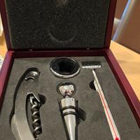 Set da vino elegante in cofanetto legno