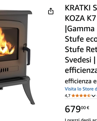 Stufa a legna in ghisa