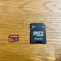 MicroSD XC, 512 GB, con Adattatore SD