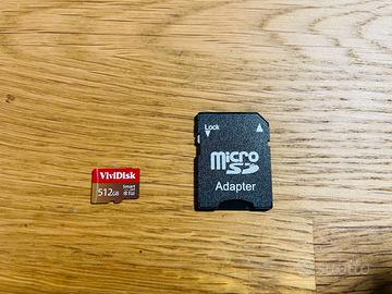 MicroSD XC, 512 GB, con Adattatore SD
