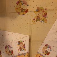 Coordinato lenzuolo e copriletto lettino in cotone