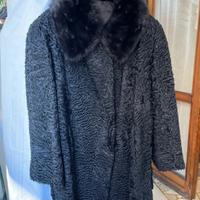 Giacca pelo astrakan nero