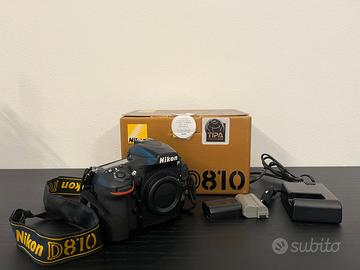 Nikon D810 (abbinabile con Nikon 24-70 f 2.8)