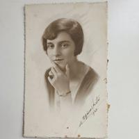 FOTO RITRATTO DONNA DEL 1929 FORMATO CARTOLINA