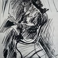 Antonio Asturi, dipinto tecnica mista 