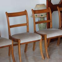Set 4 sedie da pranzo stile  modernariato italiano