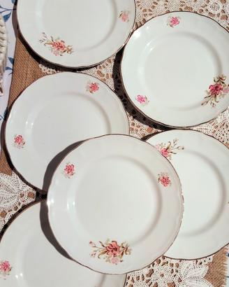 6 piatti frutta Fontebasso Italy vintage 