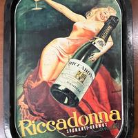 2 vassoi pubblicitari vintage