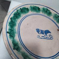 ANTICO FANGOTTO SICILIANO IN CERAMICA DI CALTAGIRO