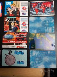 Schede telefoniche vintage