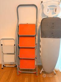 Set casa: 2 scale pieghevoli e 1 asse da stiro