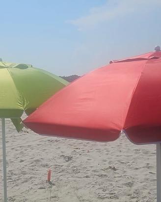 ombrelloni da mare con trivella + 2 picchetti