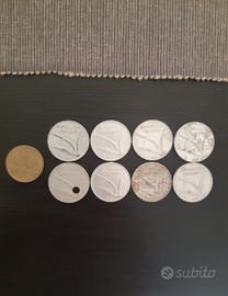 Lotto monete 10 e 20 Lire anni 50