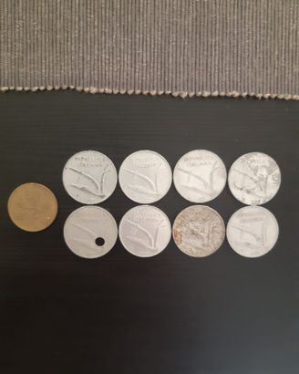 Lotto monete 10 e 20 Lire anni 50