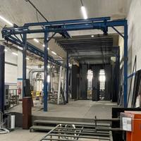 Impianto di verniciatura a polveri semiautomatico