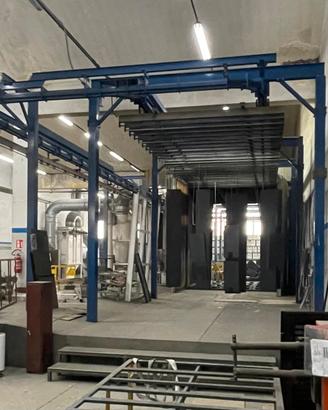 Impianto di verniciatura a polveri semiautomatico