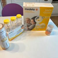 Tiralatte Medela Swing Flex + vari accessori