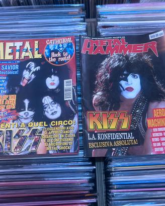N.2 Riviste musicale kiss metal hammer -shick