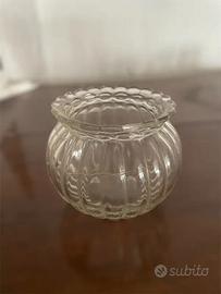 Vasetto decorativo in vetro vintage