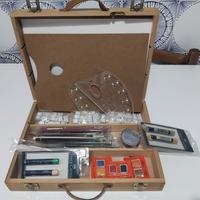 Set pittura profess cassetta legno Faber Castell