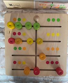 Gioco in legno con scatola bimbi da un anno