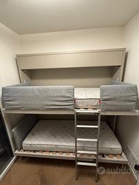 Letto a castello a scomparsa CLEI Kali Duo – NUOVO