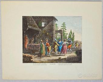 Acquaforte su carta di Giuseppe Zocchi del 1744 -