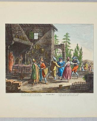 Acquaforte su carta di Giuseppe Zocchi del 1744 -