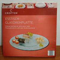 Piatto/vassoio girevole in vetro