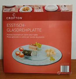 Piatto/vassoio girevole in vetro