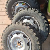 3 gomme 145 80 R14 mud track Fiat panda 4x4 