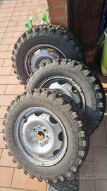 3 gomme 145 80 R14 mud track Fiat panda 4x4 