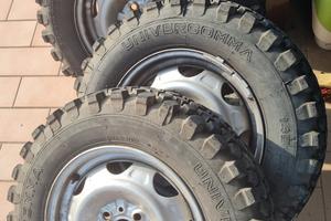 3 gomme 145 80 R14 mud track Fiat panda 4x4 