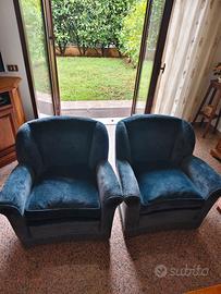 poltrone a pozzetto vintage 