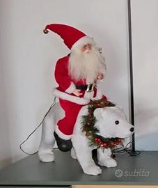 Babbo natale con orso polare